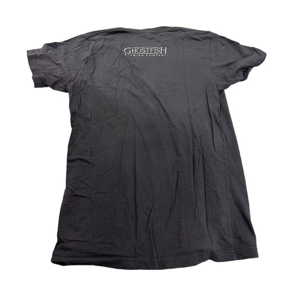 American Apparel Ghostfish Brewing Company Graphic T-Shirt Gray Size Large - Picture 3 of 5